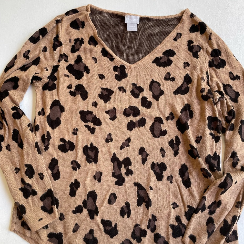 Chico's Brown Knit Top